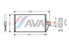 Kondenzátor, klimatizace AVA Clever Choice BW5254