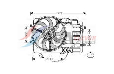 Větrák, chlazení motoru AVA Clever Choice BW7516