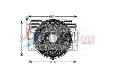 Větrák, chlazení motoru AVA Clever Choice BW7517