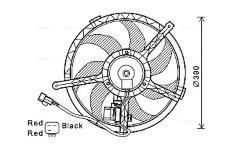 Větrák, chlazení motoru AVA QUALITY COOLING BW7534
