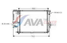 Chladič, chlazení motoru AVA Clever Choice BWA2186