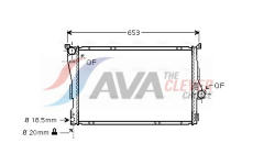 Chladič, chlazení motoru AVA Clever Choice BWA2278
