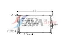 Chladič, chlazení motoru AVA Clever Choice BWA2293