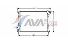 Chladič, chlazení motoru AVA Clever Choice BWA2307