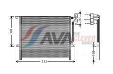 Kondenzátor, klimatizace AVA Clever Choice BWA5369
