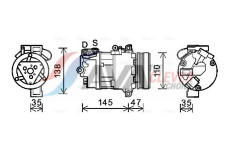 Kompresor, klimatizace AVA Clever Choice BWAK395