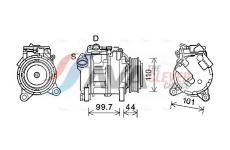 Kompresor, klimatizace AVA Clever Choice BWAK493