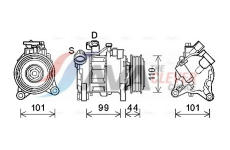 Kompresor, klimatizace AVA Clever Choice BWAK498