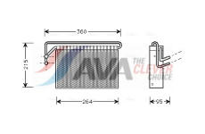 Výparník, klimatizace AVA Clever Choice BWV024