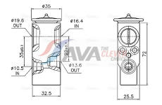 Expanzní ventil, klimatizace AVA Clever Choice CN1340