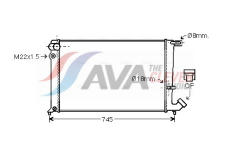 Chladič, chlazení motoru AVA Clever Choice CN2142