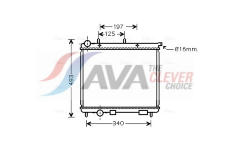 Chladič, chlazení motoru AVA Clever Choice CN2190