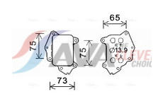Olejový chladič, motorový olej AVA Clever Choice CN3309