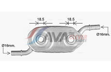 Olejový chladič, motorový olej AVA Clever Choice CN3336