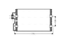 Kondenzátor, klimatizace AVA QUALITY COOLING CN5093