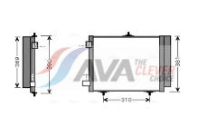 Kondenzátor, klimatizace AVA Clever Choice CN5205