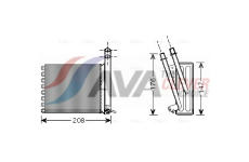 Výměník tepla, vnitřní vytápění AVA Clever Choice CN6243