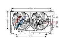 Větrák, chlazení motoru AVA Clever Choice CN7522