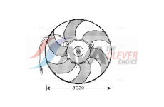 Větrák, chlazení motoru AVA Clever Choice CN7519