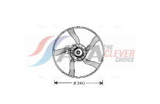 Větrák, chlazení motoru AVA Clever Choice CN7532