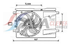 Větrák, chlazení motoru AVA Clever Choice CN7549