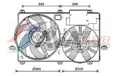 Větrák, chlazení motoru AVA Clever Choice CN7554
