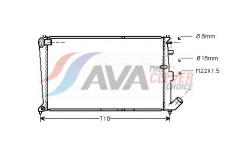 Chladič, chlazení motoru AVA Clever Choice CNA2010
