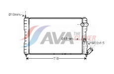 Chladič, chlazení motoru AVA Clever Choice CNA2037