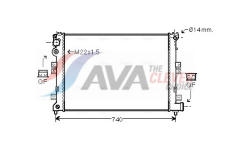 Chladič, chlazení motoru AVA Clever Choice CNA2089