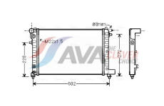 Chladič, chlazení motoru AVA Clever Choice CNA2120