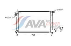 Chladič, chlazení motoru AVA Clever Choice CNA2137