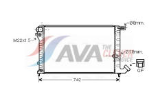 Chladič, chlazení motoru AVA Clever Choice CNA2148