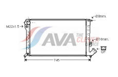 Chladič, chlazení motoru AVA Clever Choice CNA2151