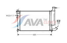 Chladič, chlazení motoru AVA Clever Choice CNA2157