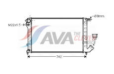 Chladič, chlazení motoru AVA Clever Choice CNA2159