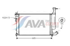 Chladič, chlazení motoru AVA Clever Choice CNA2168