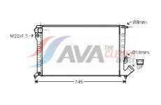 Chladič, chlazení motoru AVA Clever Choice CNA2169