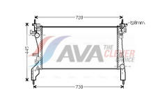 Chladič, chlazení motoru AVA Clever Choice CNA2266