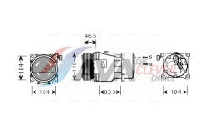 Kompresor, klimatizace AVA Clever Choice CNAK201