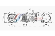 Kompresor, klimatizace AVA Clever Choice CNAK282