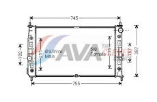 Chladič, chlazení motoru AVA Clever Choice CR2054