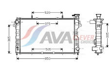 Chladič, chlazení motoru AVA Clever Choice CR2077