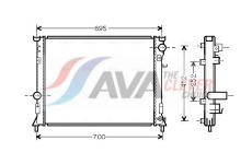 Chladič, chlazení motoru AVA Clever Choice CR2097