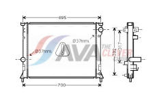 Chladič, chlazení motoru AVA Clever Choice CR2116