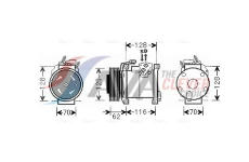 Kompresor, klimatizace AVA Clever Choice CRAK109