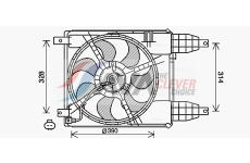 Větrák, chlazení motoru AVA Clever Choice CT7504