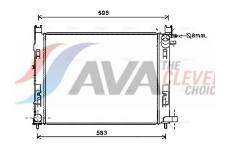 Chladič, chlazení motoru AVA Clever Choice DAA2008