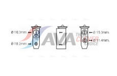 Expanzní ventil, klimatizace AVA Clever Choice DN1358