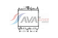 Chladič, chlazení motoru AVA Clever Choice DN2210