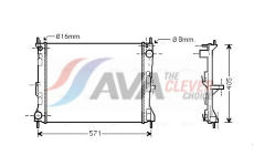 Chladič, chlazení motoru AVA Clever Choice DNA2235